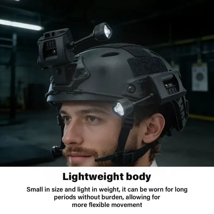 Lampe de casque tactique à 3 modes, lampe torche LED pour éclairage nocturne extérieur, chasse au laser, cyclisme militaire, pêche