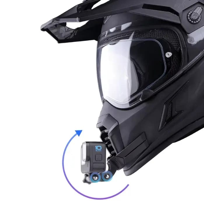 Support de caméra d'action pour casque de moto