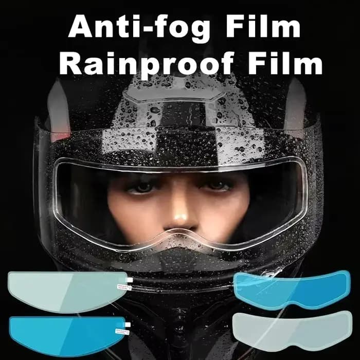 Film anti-pluie et anti-buée pour casque de moto