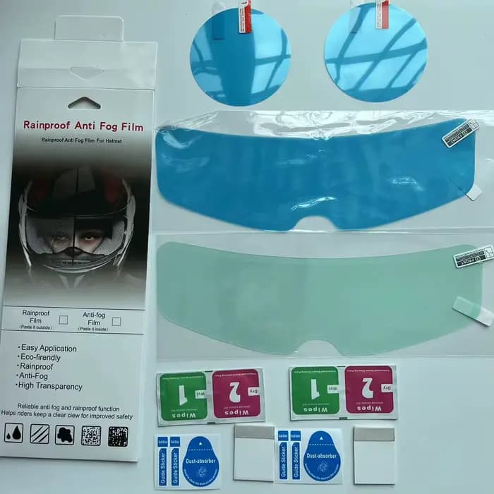 Film de pluie Anti-buée pour casque de moto