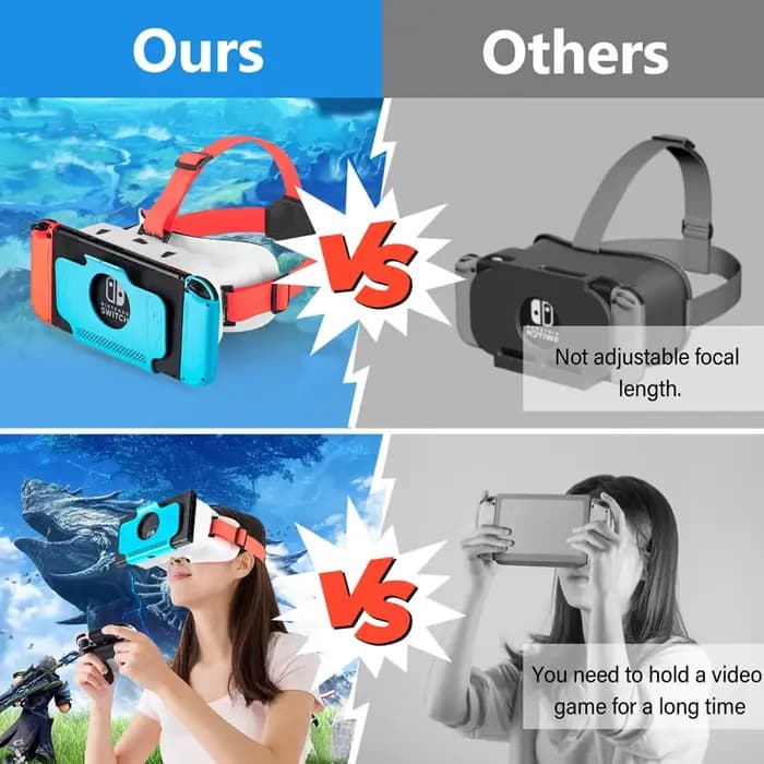 Pour Nintend Switch LABO VR lunettes films de réalité virtuelle pour Switch jeu VR casque lunettes pour Switch OLED jeux accessoires