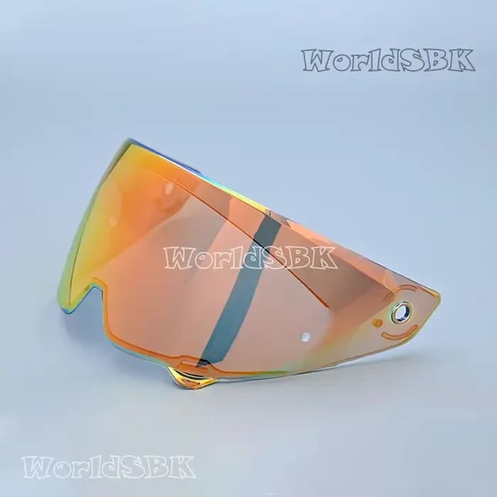 Visière de casque de moto avec placage de lunettes