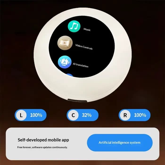 Écouteurs de traduction sans fil avec suppression du bruit, audio HiFi sans perte, longue autonomie, casque traducteur