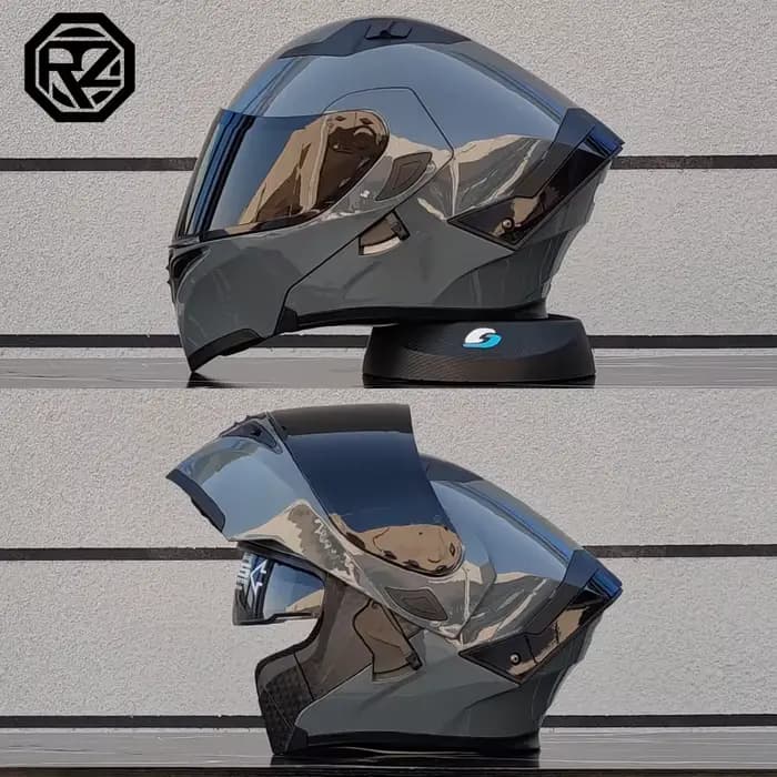 ORZ haute qualité casque rabat modulaire Double lentille