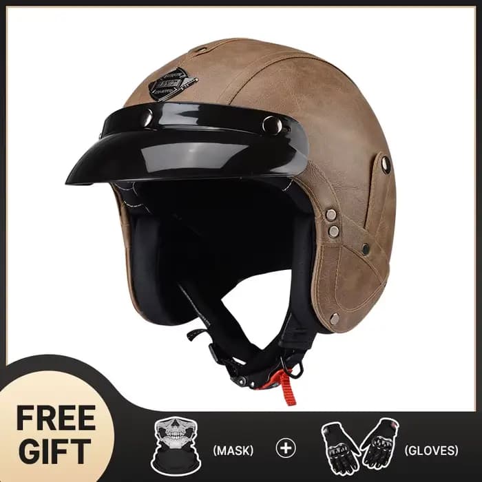 Casque de moto rétro classique allemand