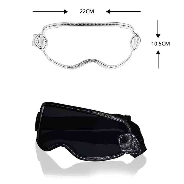 Casque de Moto Rétro avec Lunettes