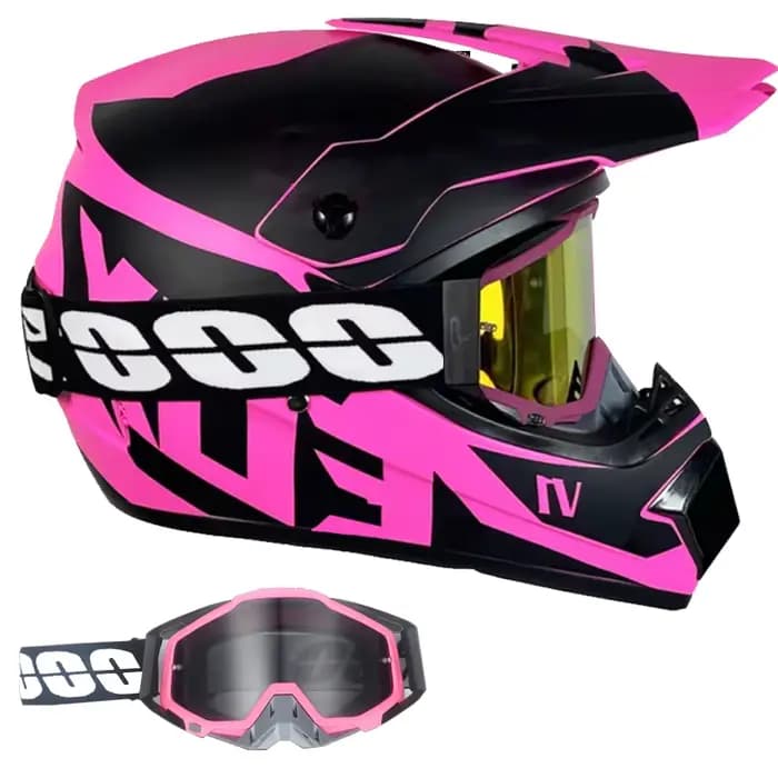 Kit casque de motocross DOT/ECE – Face intégral pour adultes et jeunes