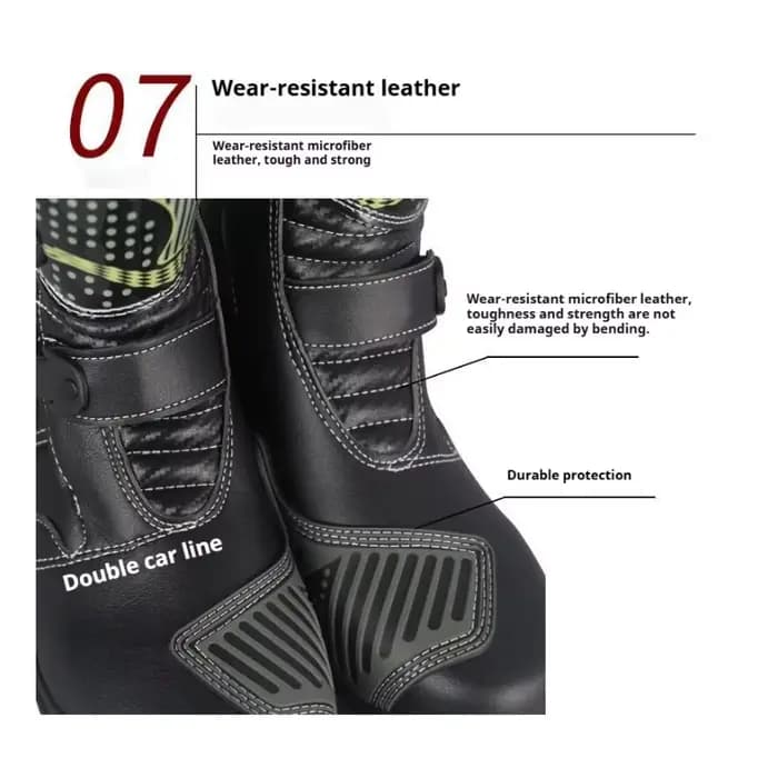 Bottes d'équitation de moto professionnelles pour hommes et femmes
