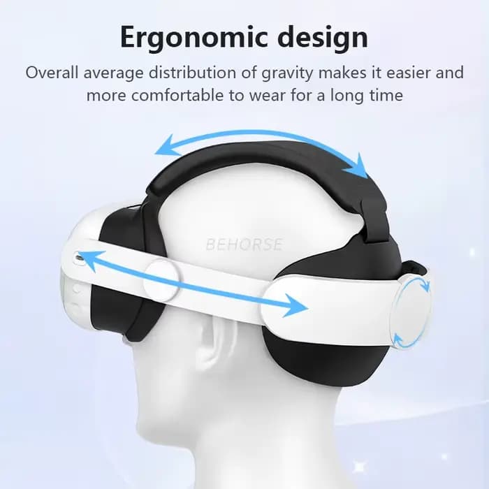 Sangle de tête pour Meta Quest 3/Quest 3S VR, réglable, confortable à porter, sangle Elite pour casque Oculus Quest 3S VR, accessoires