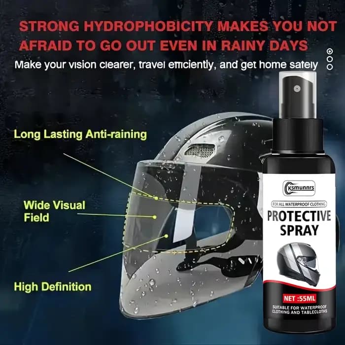 Spray antibuée pour casque de moto et voiture : nano-revêtement durable
