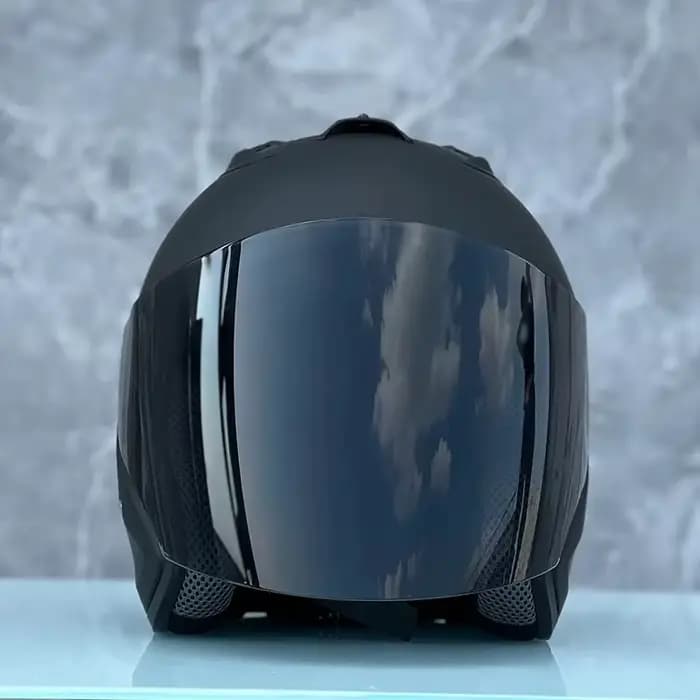 3/4 casque ouvert Ram4 noir mat