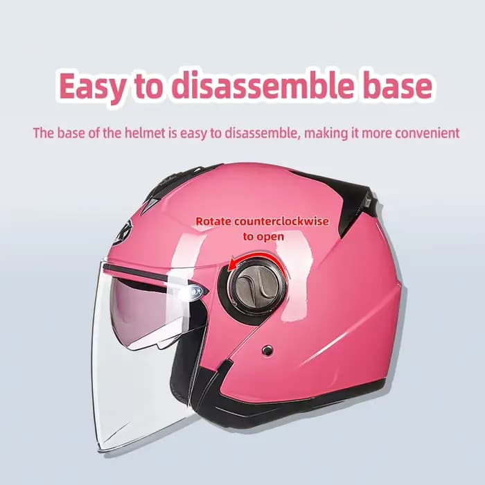 Casque demi-coque toutes saisons AK (Aikai) 720 à double lentille