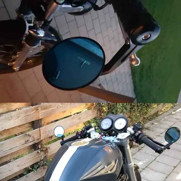 Accessoires de moto, rétroviseurs universels 7/8 "22mm pour Cafe Racer