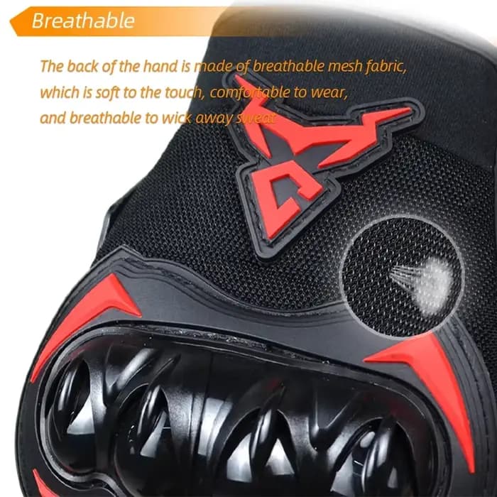 Gants de moto demi-doigt respirants