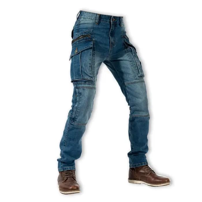 Nouveau pantalon de moto homme poches multiples