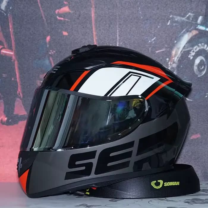 Casque intégral haut de gamme pour motocyclistes – Résistant aux chocs