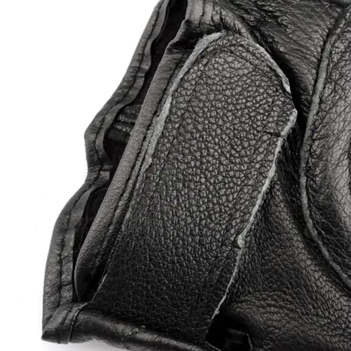 Gants de moto sans doigts en cuir pour homme et femme, gants de sport d'extérieur à demi-doigts pour le cyclisme, la randonnée, la pêche, la moto