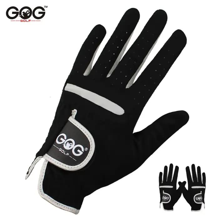 Gants de golf noirs, 10 pièces, peuvent être portés sur la main gauche et droite, en tissu Lycra, doux et respirant, gants professionnels pour la conduite, le cyclisme et les activités de plein air