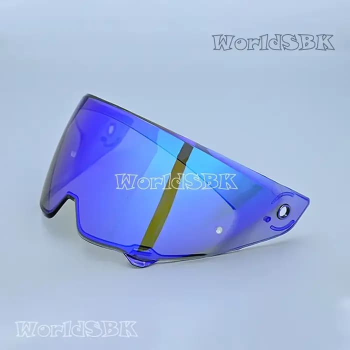 Visière de casque de moto avec placage de lunettes