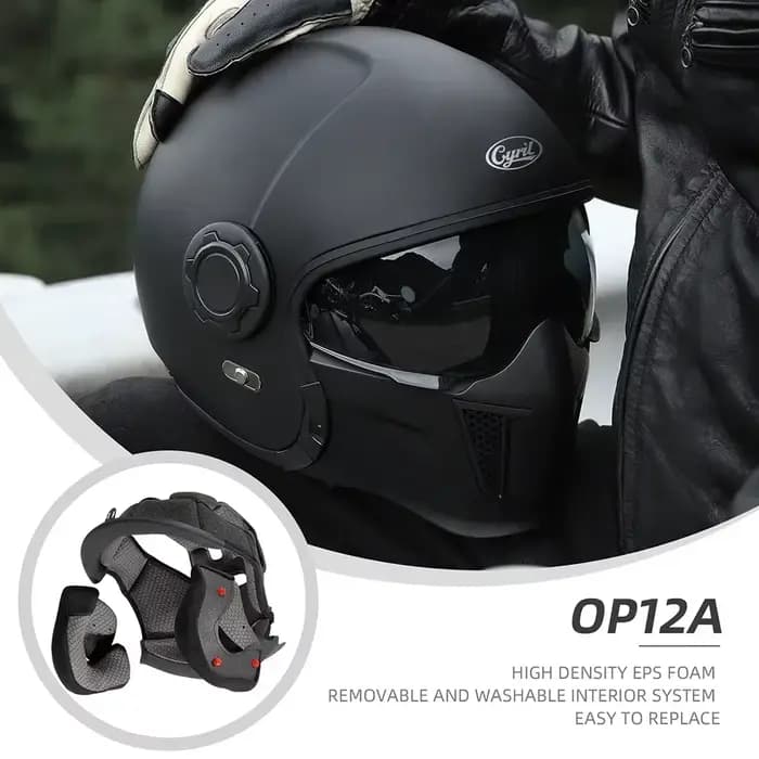 Casque de moto modulaire intégral ou ouvert pour homme
