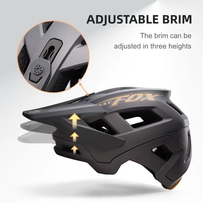 BATFOX vtt casque de vélo de descente nouveau Design visière réglable noir