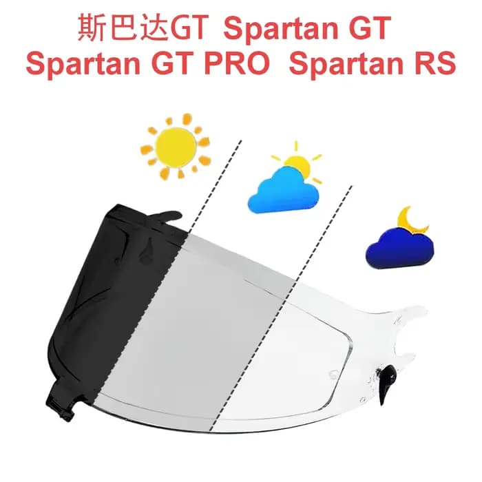 Visière photochromique pour SHARK Spartan GT Spartan GT PRO Spartan RS