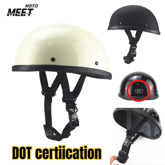 Casque de moto rétro, casque de vélo VTT vintage