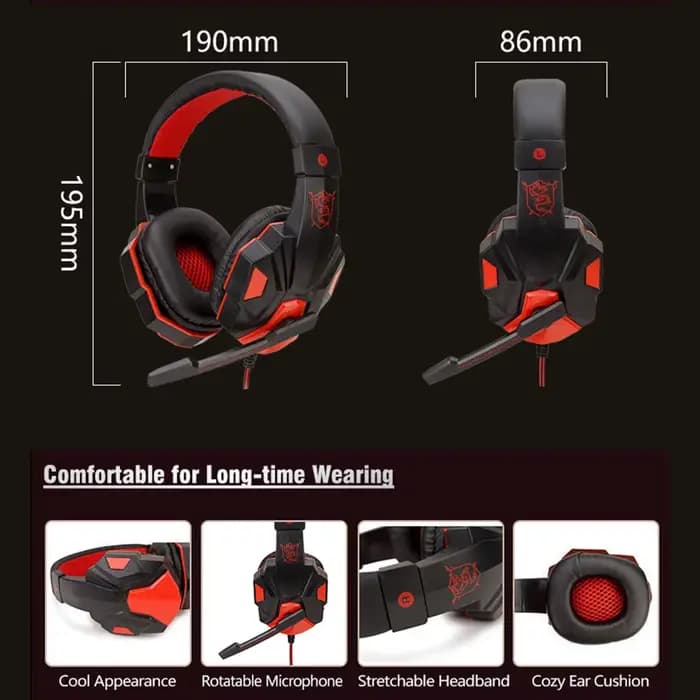 Casque de jeu filaire avec microphone réglable à 120 °, PS4, PS5, Xbox, smartphone, ordinateur portable, PC, basse stéréo, casque de joueur