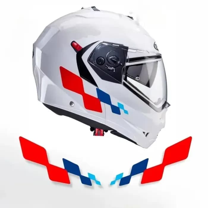 Autocollants géométriques créatifs pour casque de moto