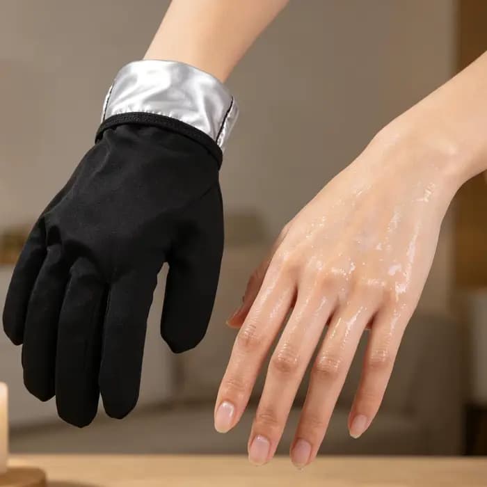Gants hydratants exfoliants pour prévenir la sécheresse des mains, laissent les mains lisses et douces, soin nourrissant en profondeur, outil de soin des mains réutilisable pour spa