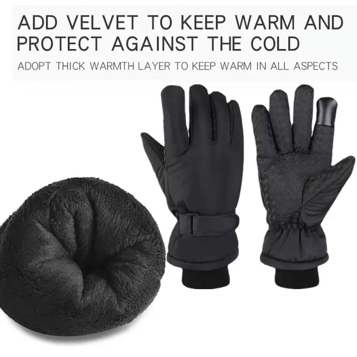 Hommes Gants de Ski D'hiver Imperméable Coupe Vent En Plein Air Sport Vélo