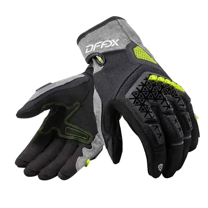 Gants de moto Mangrove en maille textile et cuir véritable