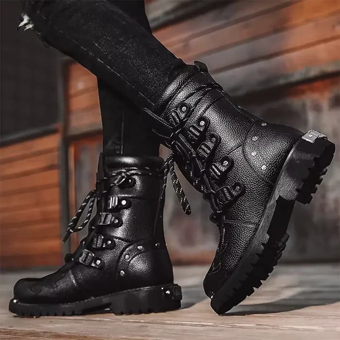 Bottes de moto quatre saisons pour hommes