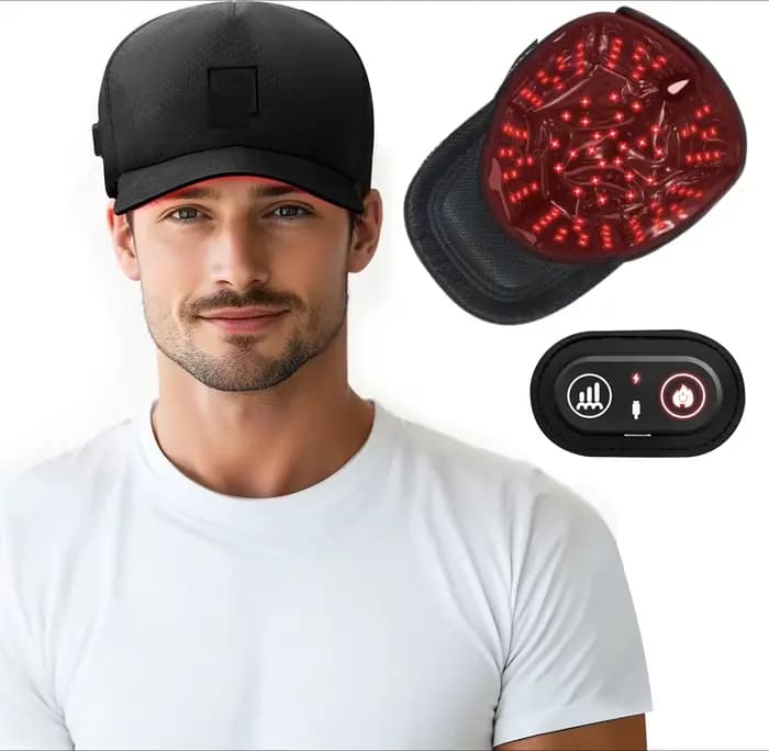 NOUVEAU Casque de luminothérapie sans fil à lumière rouge 660 & 850 nm, 100 LED, pour la perte de cheveux et la repousse des cheveux