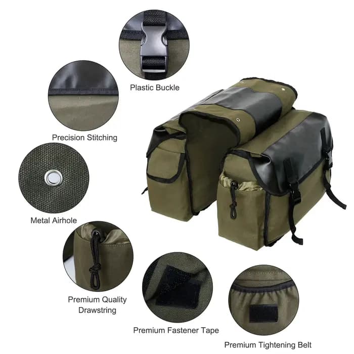 Sac de selle de grande capacité pour moto