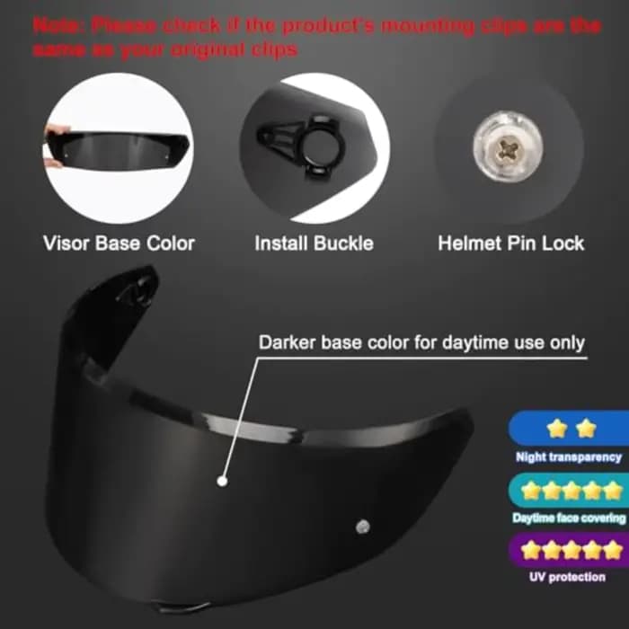Visière de casque de moto pour AGV K3 agv k3(E2206)