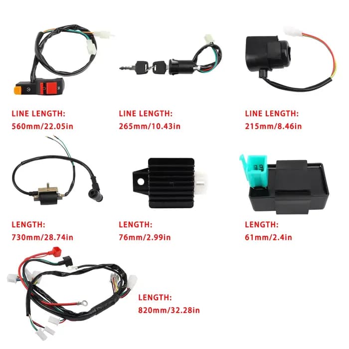 Kit complet de câblage électrique pour moto ATV Quad