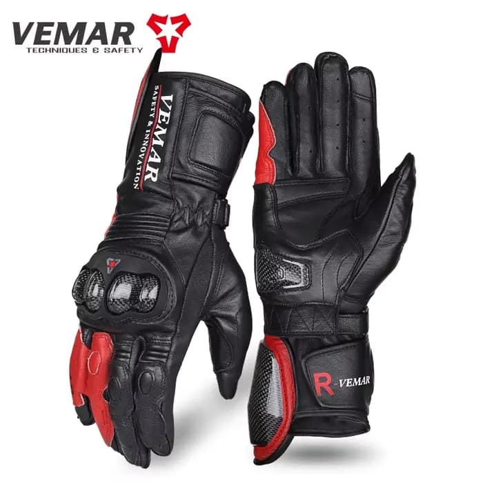 Gants de moto VEMAR Locomotive rétro en cuir de chèvre