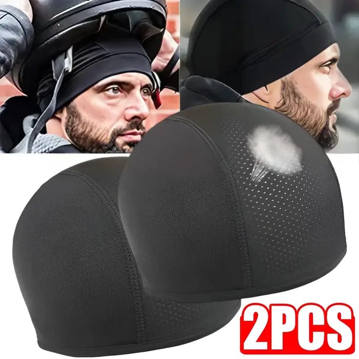 1/2 pièces casque de moto casquette intérieure chapeau séchage rapide respirant