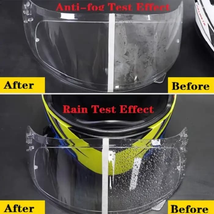Film transparent Anti-pluie/Anti-buée pour casque de Moto