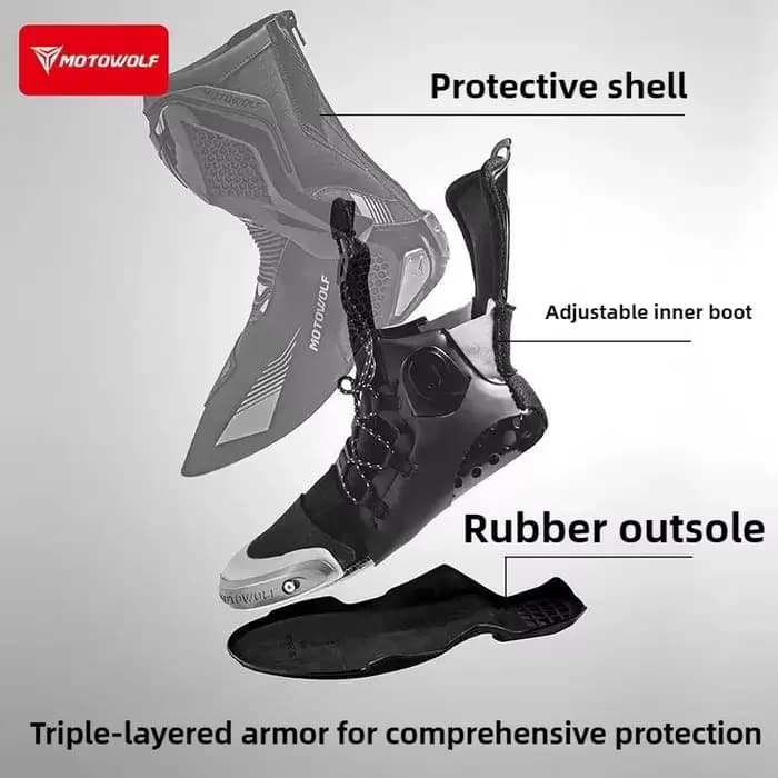 Motowolf Moto bottes d'équitation