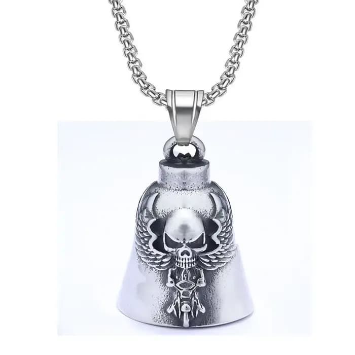 Porte-clés cloche de moto Skull Angel, accessoires d'équitation pour hommes