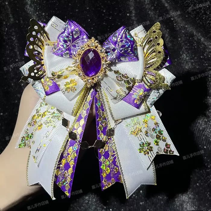 K-pop Idol Concert bricolage accessoires ensemble bâton lumineux breloques Mini nœud papillon porte-clés avec strass scintillants Fan rencontrer Badge Clips