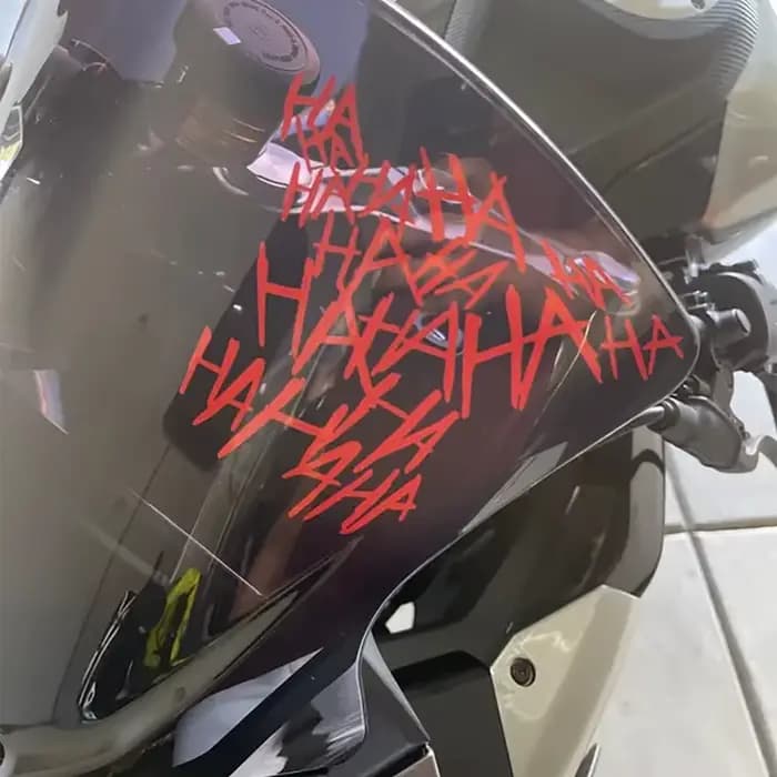Autocollant Moto HAHAHA