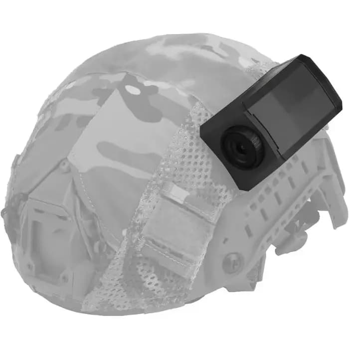 Caméra tactique pour casque avec système de fixation à boucle