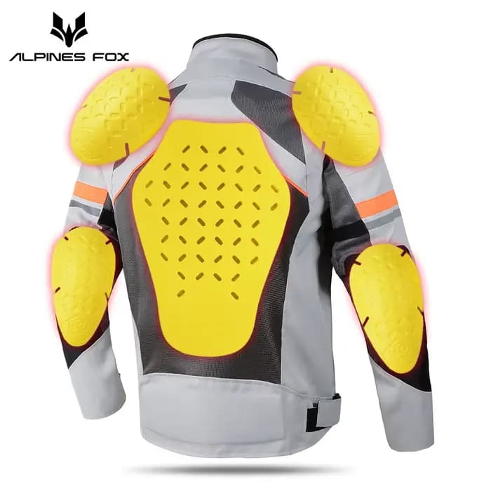 Veste de moto avec protections intégrées pour les épaules