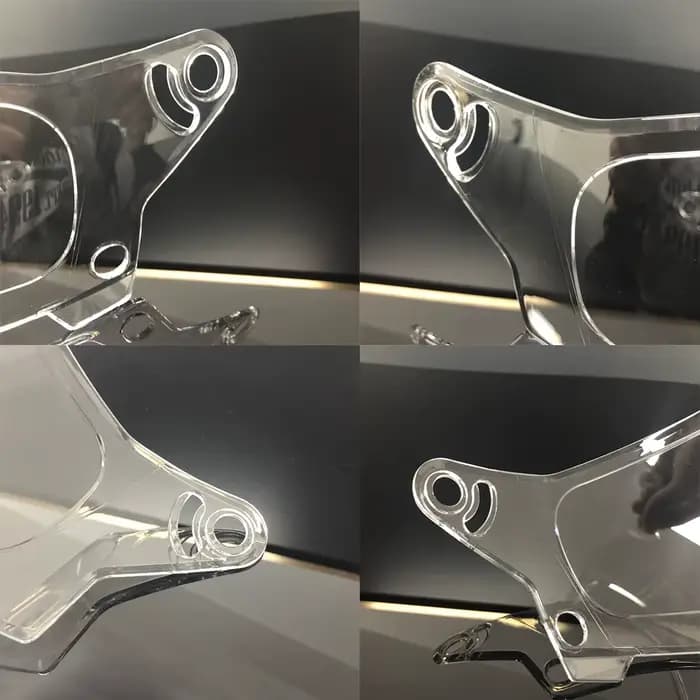 Visière de casque de moto pour éliminateur de cloche