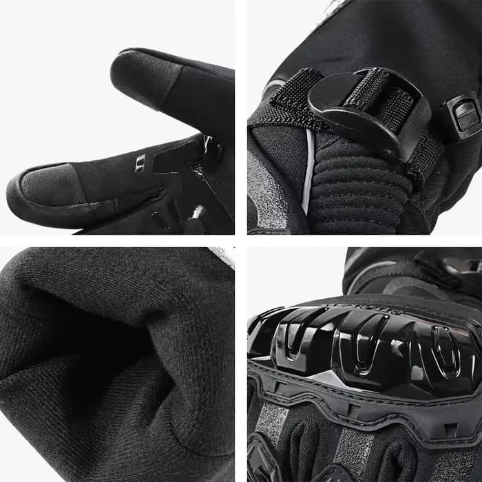 Gants de moto d'hiver imperméables