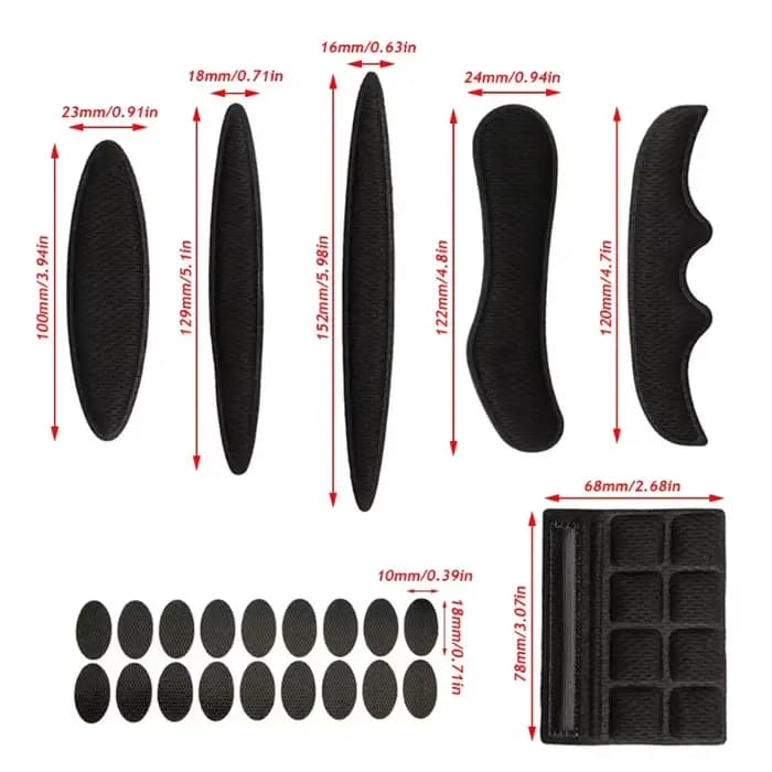 1 ensemble Kit de rembourrage de casque 27 pièces remplacement de vélo