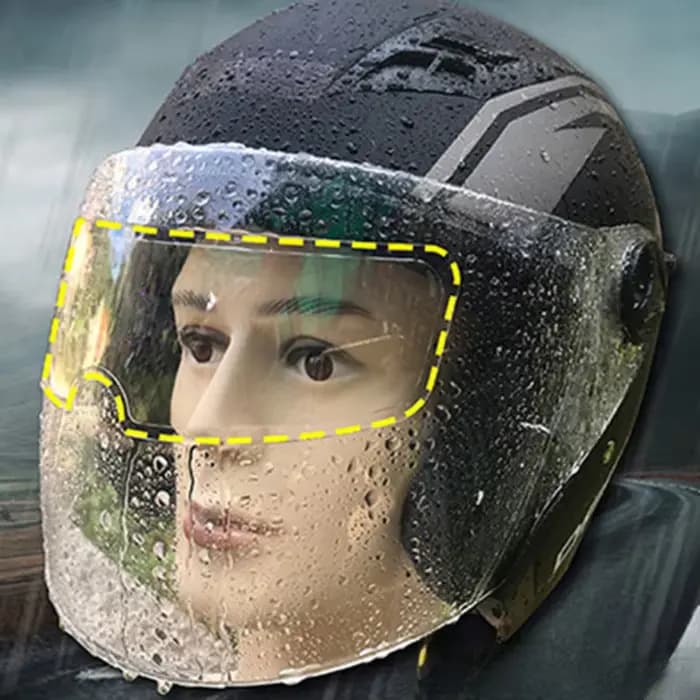 Film de pluie Anti-buée pour casque de moto